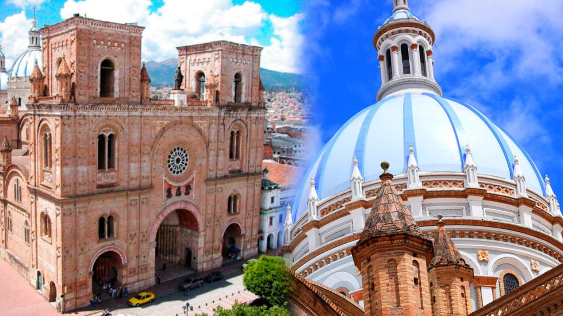 La Catedral inmaculada concepcion sin campanas en Cuenca Ecuador