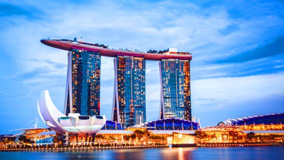 La maravilla de singapure Marina Bay Sands
