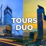 Los nuevos rascacielos inclinados de París Tours duo