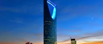 El Rascacielos Kingdom Centre de Riad