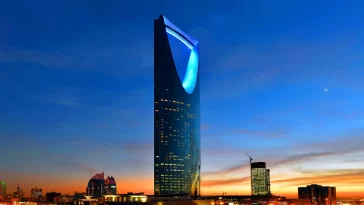 El Rascacielos Kingdom Centre de Riad